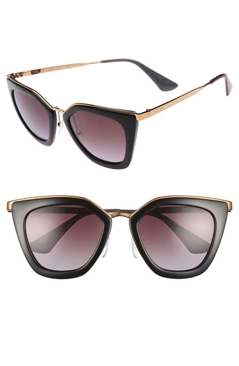 cat eye prada glasses|Prada 52mm cat eye sunglasses.